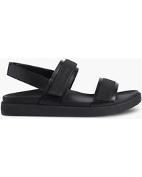 Calvin Klein Leather Sandals - Black