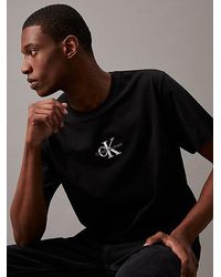 Calvin Klein - T-Shirt mit Monogramm - Lyst
