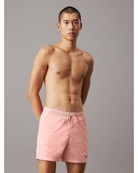 Calvin Klein - Short De Bain Mi-Long Avec Cordon De Serrage - Lyst