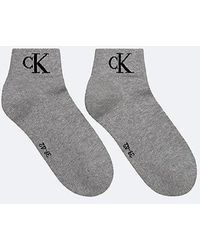 Calvin Klein - 2 Pack Soft Cotton Stretch Ankle Socks - Lyst