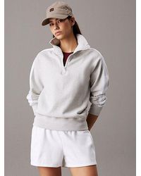 Calvin Klein - Fleece Sweatshirt - Lyst