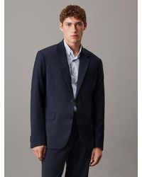 Calvin Klein - Slim Wool Blend Blazer - Lyst