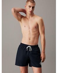 Calvin Klein - Medium Zwemshort Met Trekkoord - Lyst