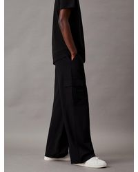 Calvin Klein - Relaxed Milano Jersey Cargo Pants - Lyst