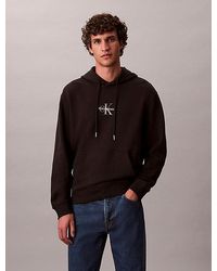 Calvin Klein - Jeans Cotton Terry Monogram Hoodie - Lyst