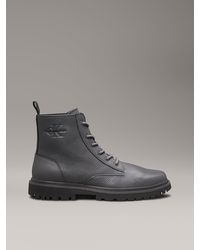 Calvin Klein - Bottes En Cuir - Lyst