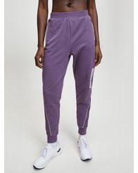 Calvin Klein Pantal�n deportivo con logo - Morado