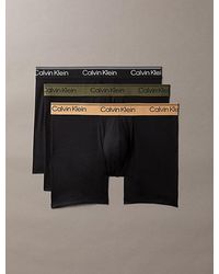 Calvin Klein - 3 Pack Boxer Briefs Microfibre Stretch - Lyst