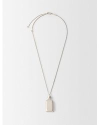 Calvin Klein - Kurze Halskette Mit Ck One-Anhänger - Lyst