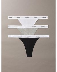 Calvin Klein - 3 Pack String Thongs - Lyst