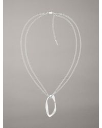 Calvin Klein - Collier Avec Pendentif De Forme Organique - Lyst
