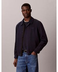 Calvin Klein - Matte Blousonjack Van Twill Met Rits - Lyst