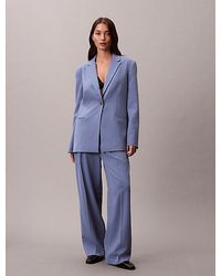 Calvin Klein - Soft Crepe Pleated Trousers - Lyst