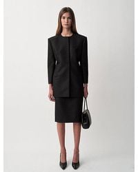 Calvin Klein - Parker Collarless Blazer - Lyst