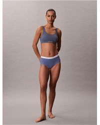 Calvin Klein - Cotton Stretch Rib High Rise Brief - Lyst
