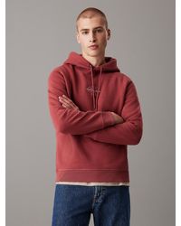 Calvin Klein - Fleece Monogram Hoodie - Lyst