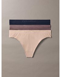Calvin Klein - 3 Pack Thongs - Lyst