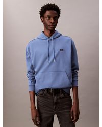 Calvin Klein - Sweat À Capuche En Tissu Éponge De Coton Avec Insigne - Lyst