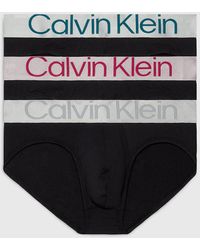 Calvin Klein - 3 Pack Briefs - Steel Cotton - Lyst