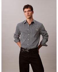 Calvin Klein - Chemise Relaxed À Col Boutonné En Satin - Lyst