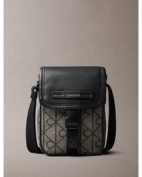 Calvin Klein - Emblem Jacquard Reporter Bag - Lyst