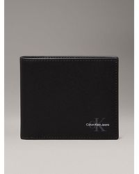 Calvin Klein - Cartera con compartimento para billetes de piel - Lyst