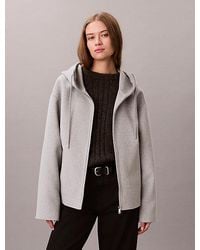 Calvin Klein - Jeans Double Faced Wool Blend Jacket - Lyst