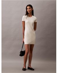 Calvin Klein - Tech Knit Mini Dress - Lyst