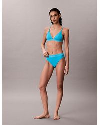 Calvin Klein - Triangle Bikini Top Ck Icon - Lyst