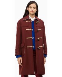 Calvin Klein Trenca de lana estructurada - Rojo