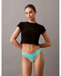 Calvin Klein - Laag Uitgesneden String - Lyst