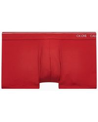 Calvin Klein B�xer de tiro bajo - CK One - Rojo