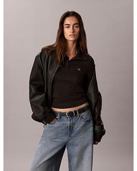 Calvin Klein - Jeans Woven Monologo Henley Turtleneck Sweatshirt - Lyst
