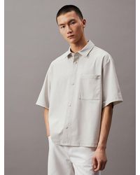 Calvin Klein - Relaxed Jersey Short Sleeve Shirt - Lyst