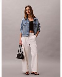 Calvin Klein - Pantalón cargo de algodón elástico - Lyst