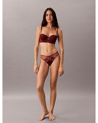 Calvin Klein - Thong Ck Lace Floral - Lyst