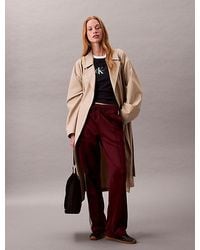 Calvin Klein - Hoogglans French Terry Track Broek - Lyst