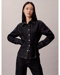 Calvin Klein - Jeans Denim Seamed Button Up Shirt - Lyst