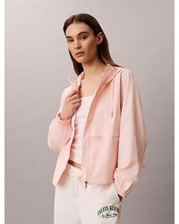 Calvin Klein - Jeans Hooded Nylon Windbreaker Jacket - Lyst