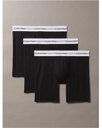 Calvin Klein - 3 Pack Long Boxer Briefs - Lyst