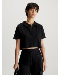 Calvin Klein - Relaxed Ribbed Polo Shirt - Lyst