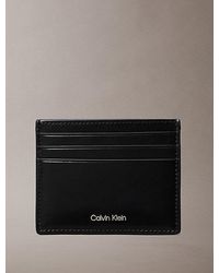Calvin Klein - Leather Rfid Logo Cardholder - Lyst