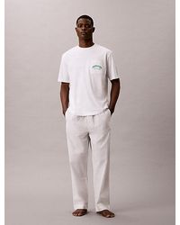 Calvin Klein - Cotton Crest Logo Lounge T-Shirt - Lyst