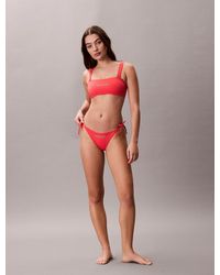 Calvin Klein - Tie Side Bikini Bottoms - Lyst