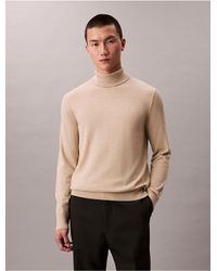Calvin Klein - Extra Fine Merino Blend Turtleneck Sweater - Lyst