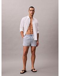 Calvin Klein - Short Drawstring Swim Shorts - Lyst
