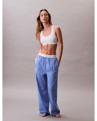 Calvin Klein - Cotton Poplin Pyjama Pants - Lyst