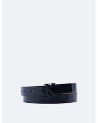 Calvin Klein - Slim Monogram Logo Belt - Lyst