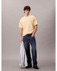 Calvin Klein - T-Shirt Relaxed Avec Logo Graphique Script - Lyst