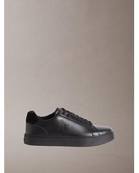 Calvin Klein - Jeans Ck Baseline Leather Signature Trainers - Lyst